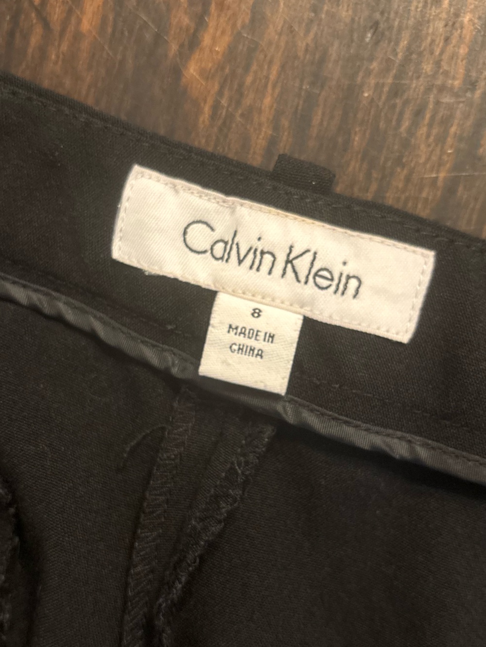 Calvin Klein classic Black Women's Dress Trousers size 8 - Picture 3 of 8